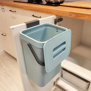 Space-Saving Quiet-Close Trash Can 1